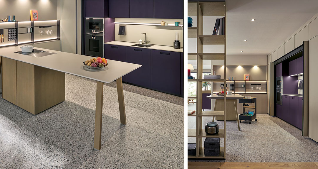 NX510 Aubergine Matt Velvet next125 kitchen