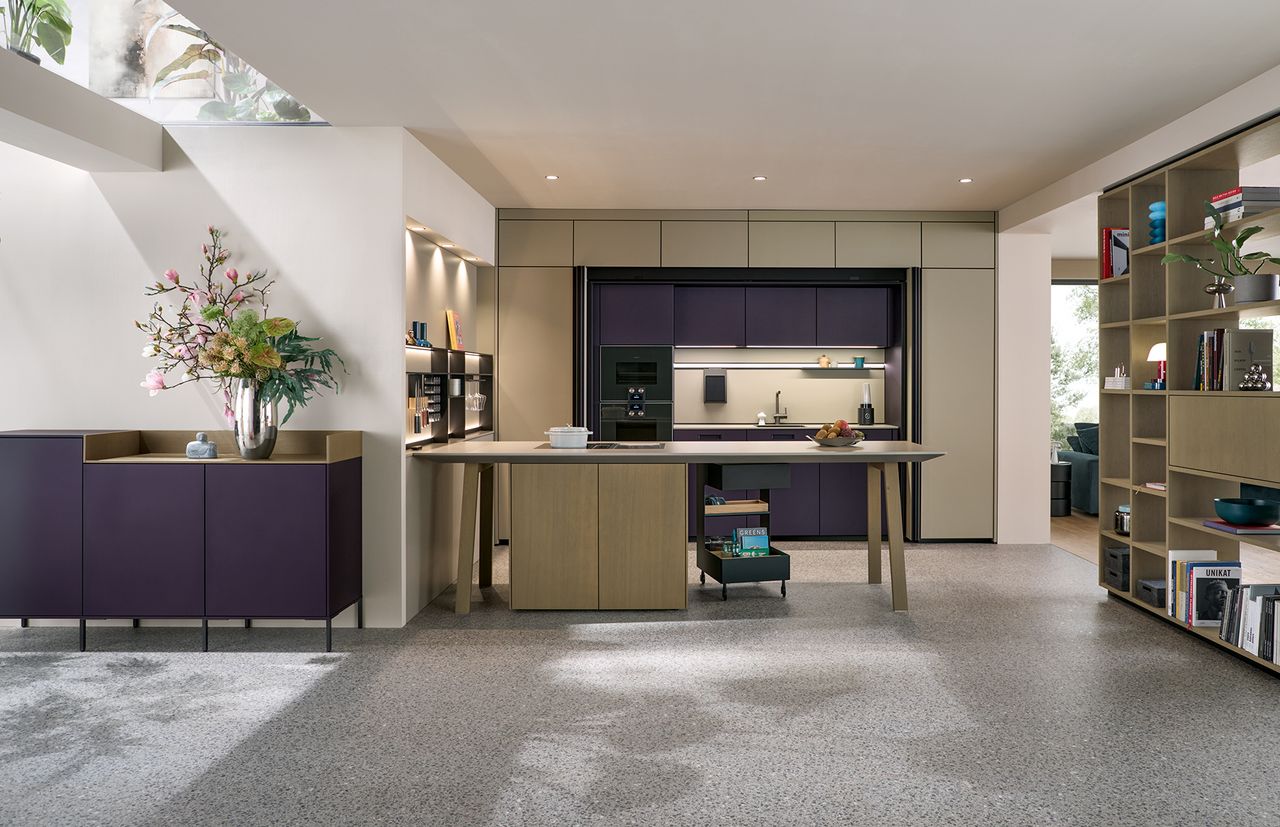 NX510 Aubergine Matt Velvet German Kitchen