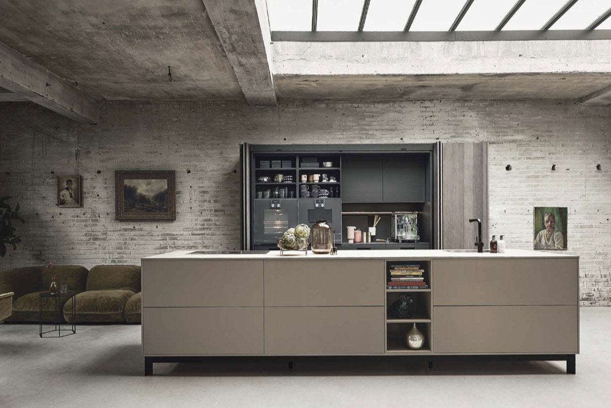 NX510 Sahara Beige Matt Velvet German Kitchen